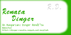 renata dinger business card